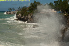Negril high surf